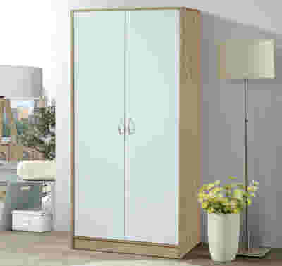 Bardalona 2-Door Wardrobe - Gloss White