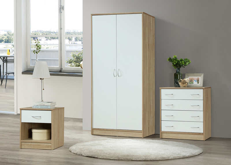 Bardalona Trio Bedroom Set - Gloss White