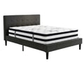 Soni Linen Bed Frame & Euro Top Mattress K34 - Double