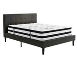 Soni Linen Bed Frame & Euro Top Mattress K34 - Double