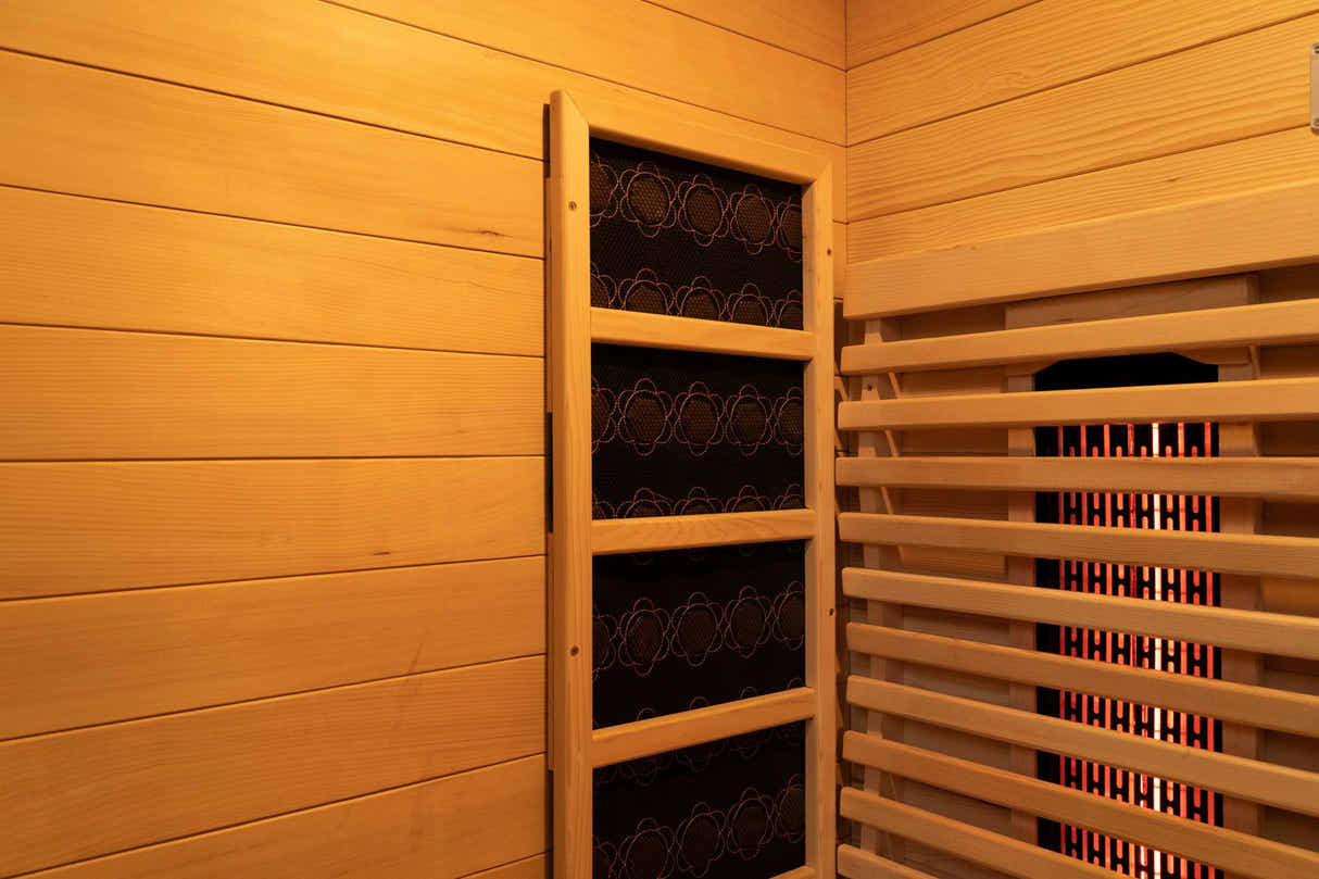 PORVOO 2 Person Low EMF + Red Tube Full spectrum Sauna