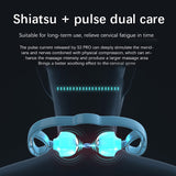 DS BS Dual Trigger Neck Shoulder Point Roller Pulse Massager-Gray