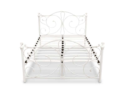 Elizabeth White Bed with L30 Mattress - Queen