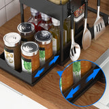 DS BS 2-Tier Kitchen/Under-Sink Slim Pull Out Sliding Storage