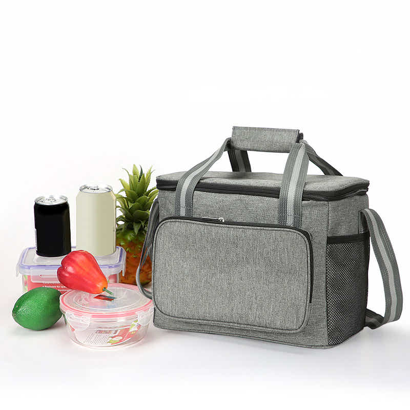 DS BS 14L Large Capacity Insulated Cooler Leakproof Tote Bag-Grey