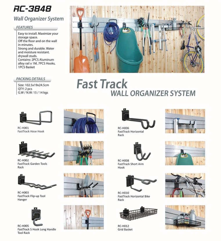 DS BS Adjustable Wall Mounted Tool Hanger Rack