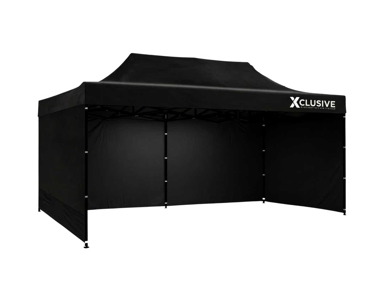 DS Xclusive Gazebo with Carry Bag 3m x 6m - Black