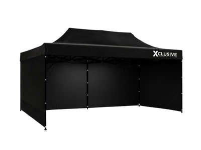DS Xclusive Gazebo with Carry Bag 3m x 6m - Black