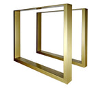 DS BS Set of 2 Steel Square Shape DIY Table Bench Legs 72cm-Gold