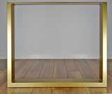 DS BS Set of 2 Steel Square Shape DIY Table Bench Legs 72cm-Gold