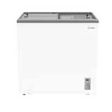 Midea Chest Showcase Flat Glass Door Series Inverter 167L