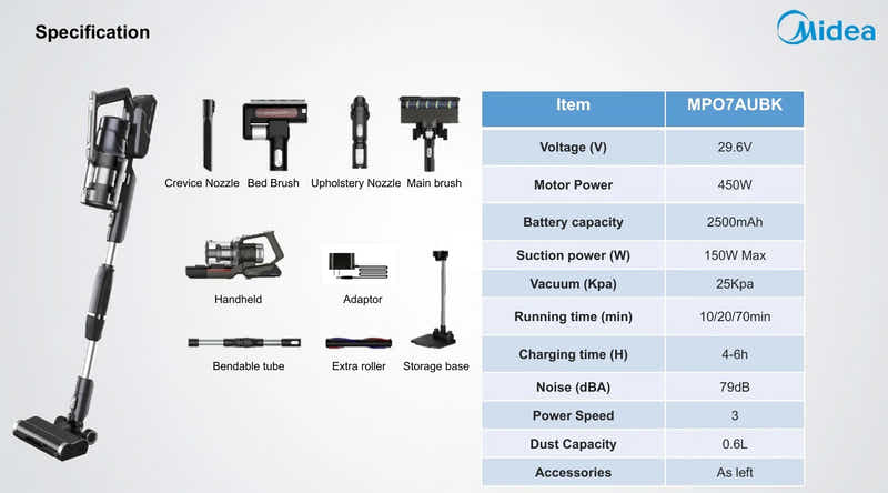Midea Bendable Cordless Vacuum