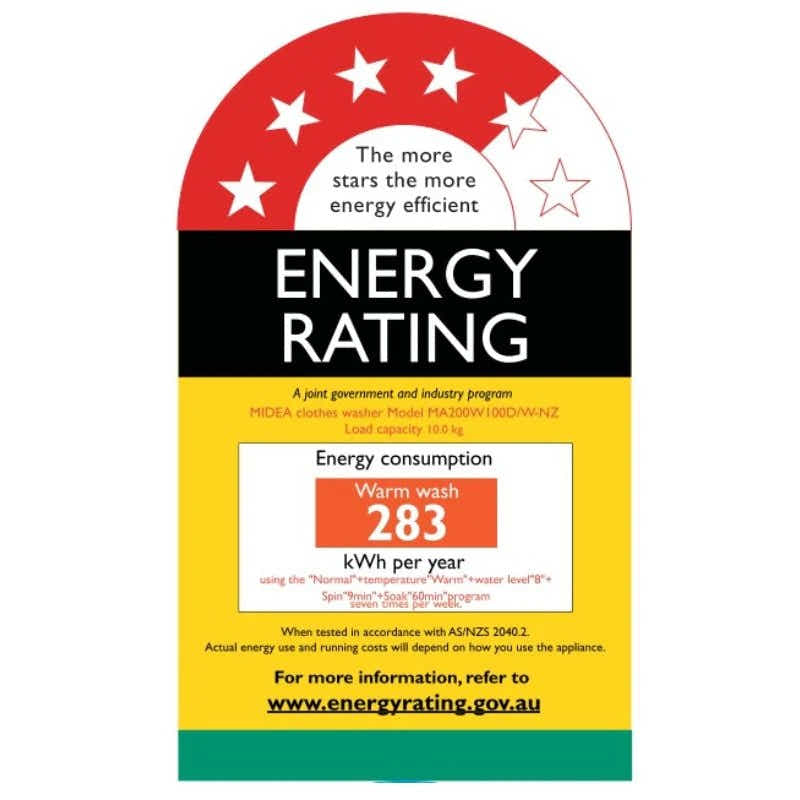 Midea 10KG Top Load Washing Machine with Health Guard - White Color