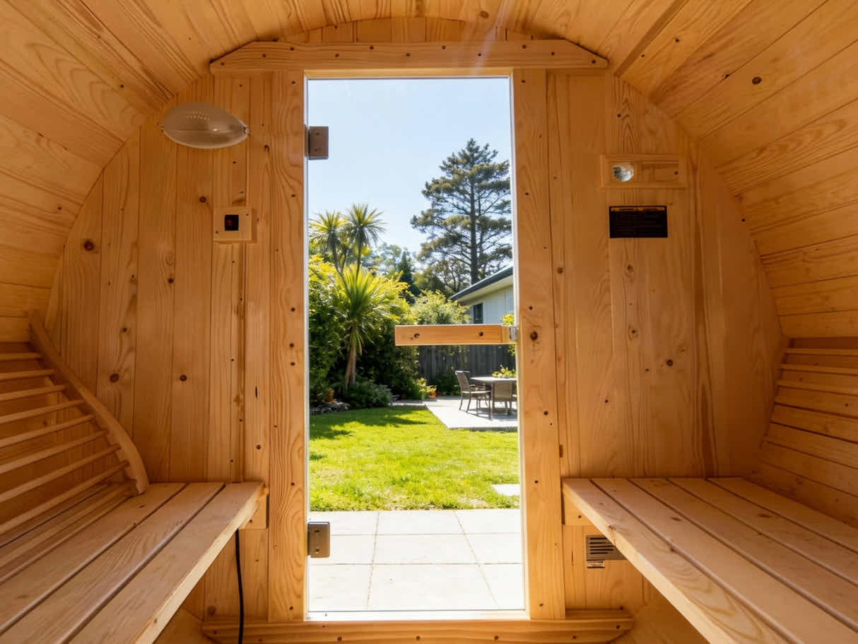 Ember 4-Person Outdoor Barrel Sauna
