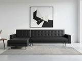Klika PU Leather Sofa Bed - Black