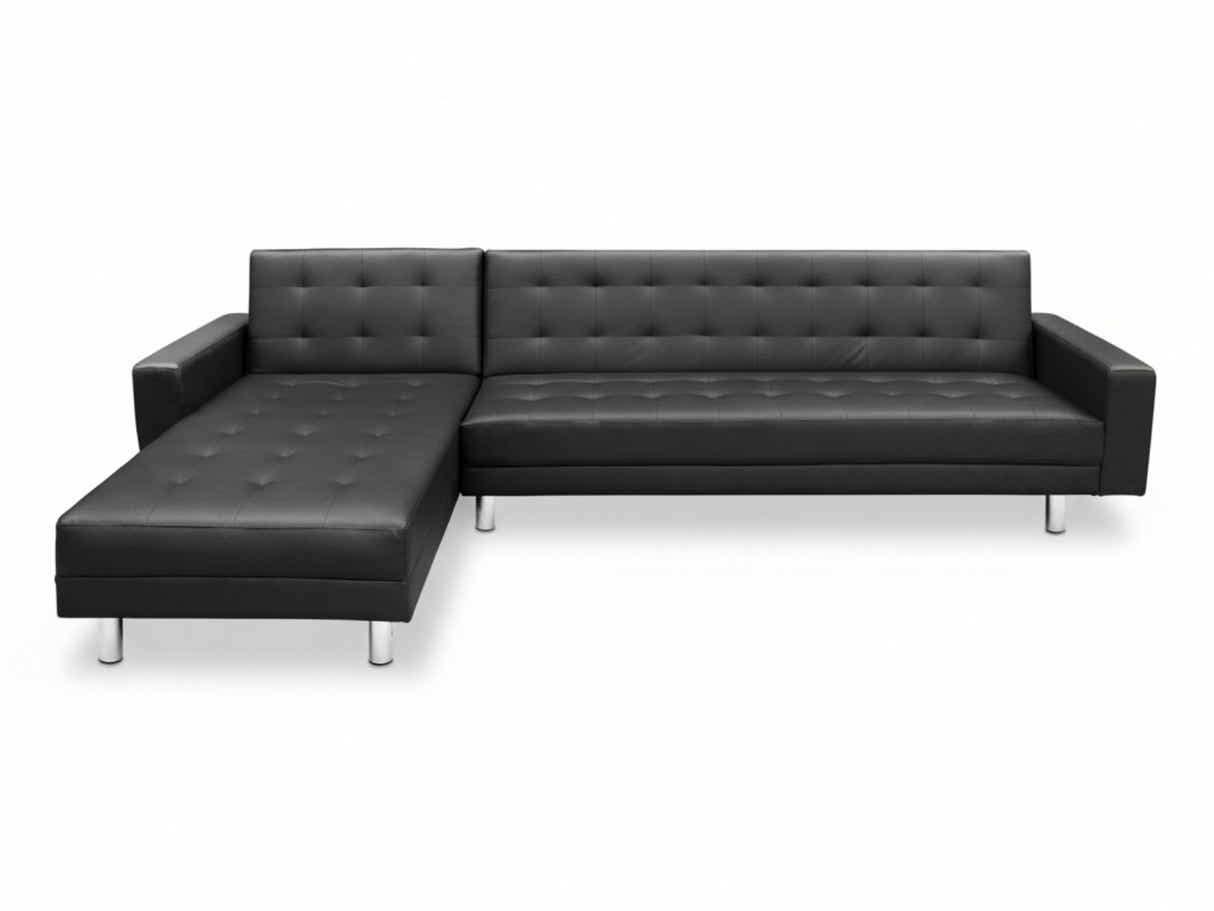 Klika PU Leather Sofa Bed - Black