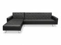 Klika PU Leather Sofa Bed - Black