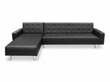 Klika PU Leather Sofa Bed - Black