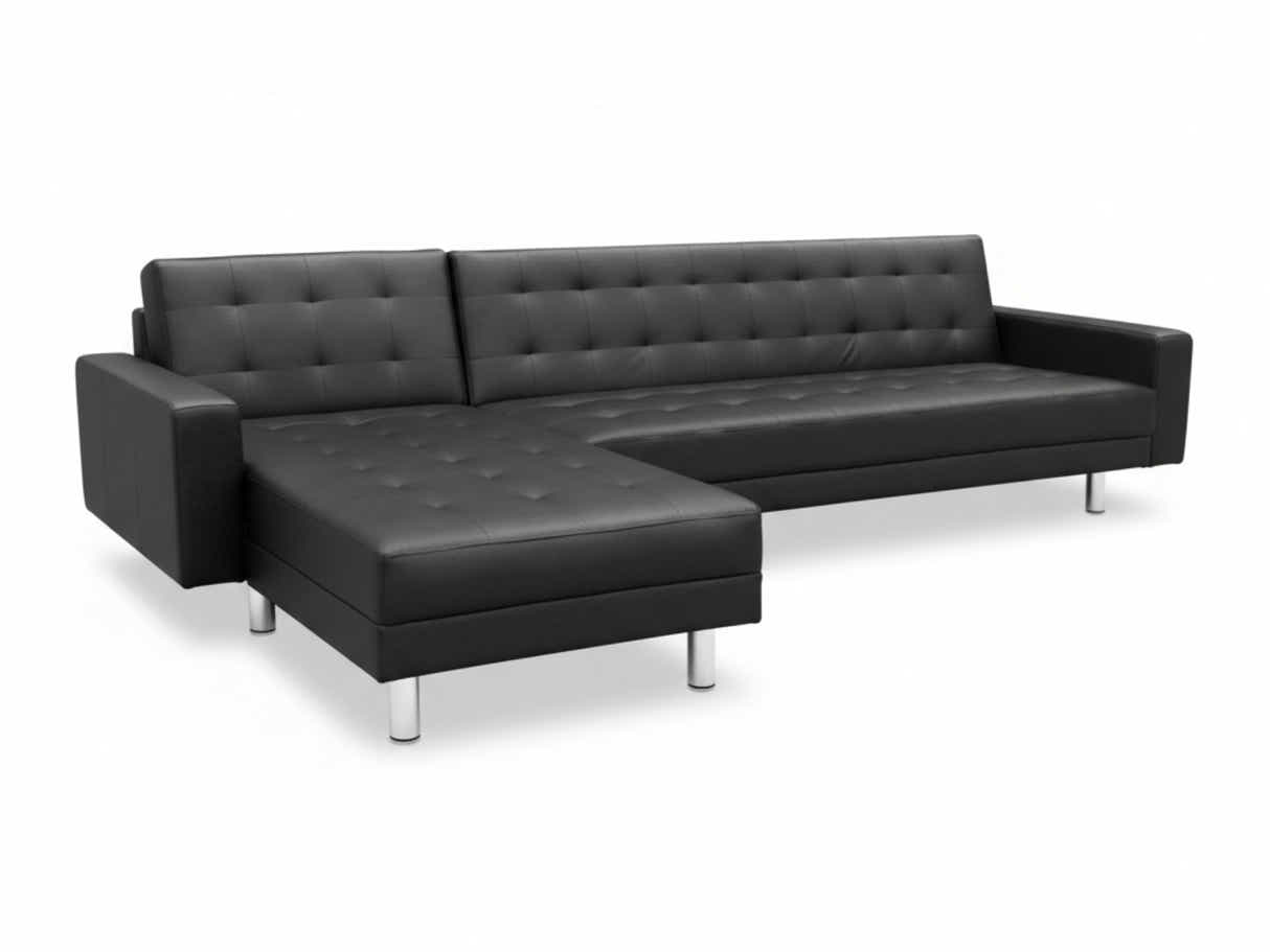 Klika PU Leather Sofa Bed - Black