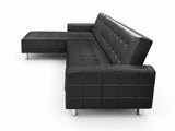 Klika PU Leather Sofa Bed - Black