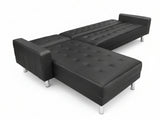 Klika PU Leather Sofa Bed - Black