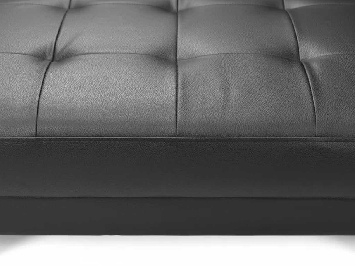 Klika PU Leather Sofa Bed - Black