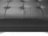 Klika PU Leather Sofa Bed - Black