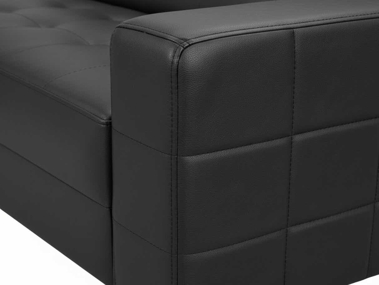 Klika PU Leather Sofa Bed - Black