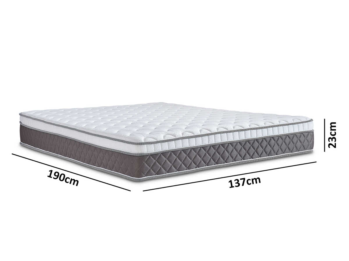 Victorian High Bed with MEM23 Mattress Combo - Double