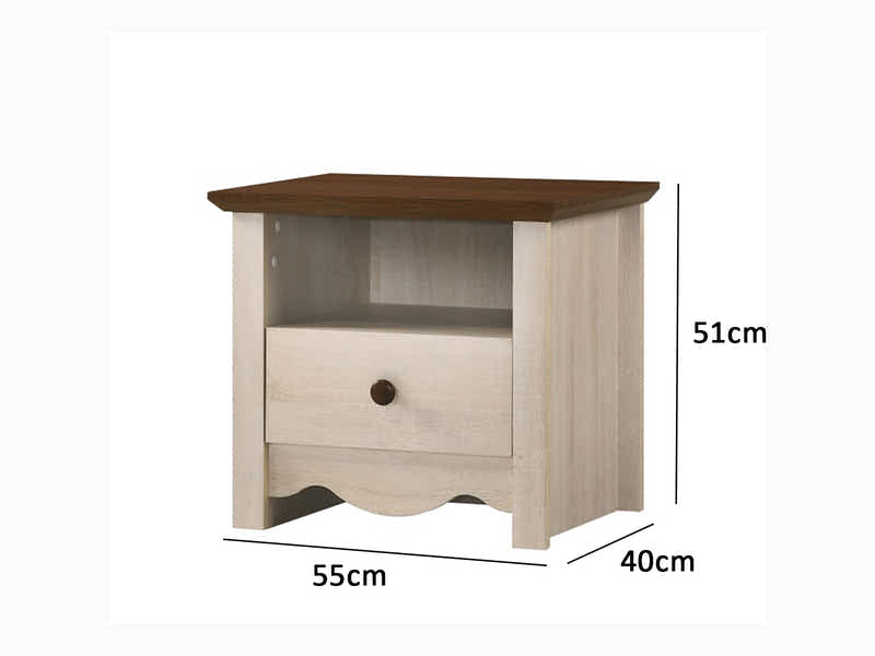 Walden King Bed Frame + 2 x Night stand