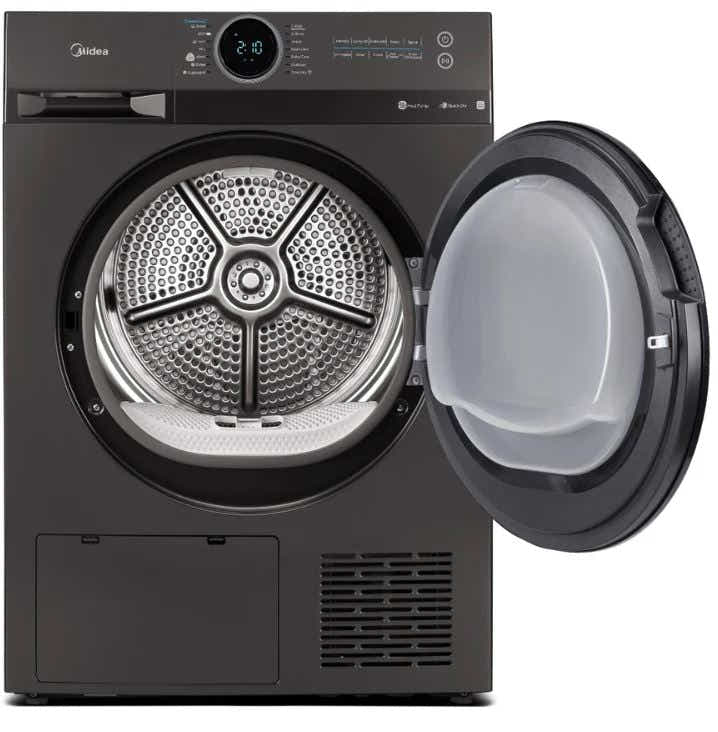 T Midea 9KG Heat Pump Tumble Dryer - Smart Control - Black Color