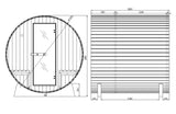 2-4 Person Outdoor Barrel Sauna with Porch Red Bitumen Roof Upgraded