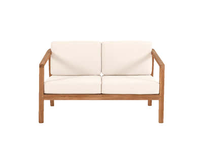 Jason Teak wood 2 Seater Creamy