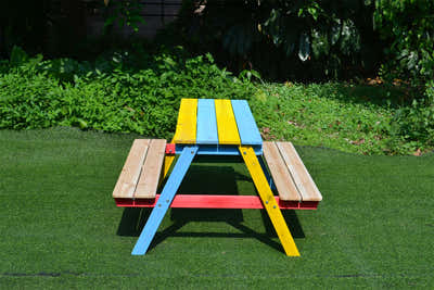 Children's Wooden Sandpit Bench With Basin