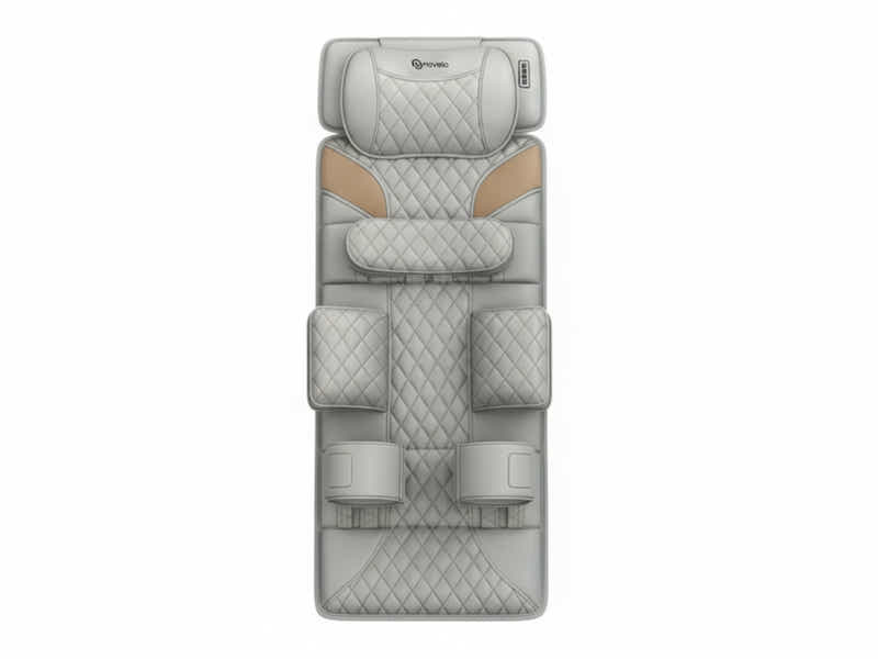 Novello Full Body Massage Mat with Air Press Calf Band - Light Grey
