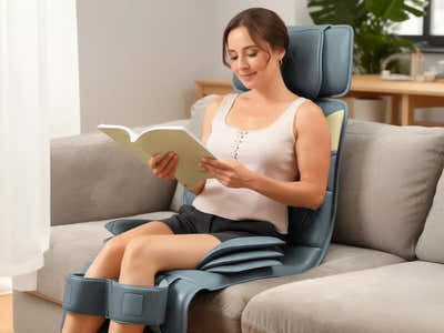 Novello Full Body Massage Mat with Air Press Calf Band Dark Grey