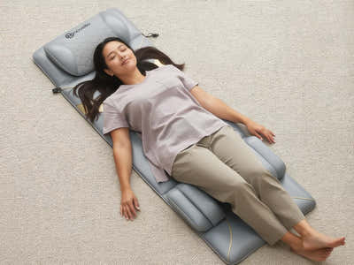 Novello Full Body Massage Mat with Air Press Light Grey