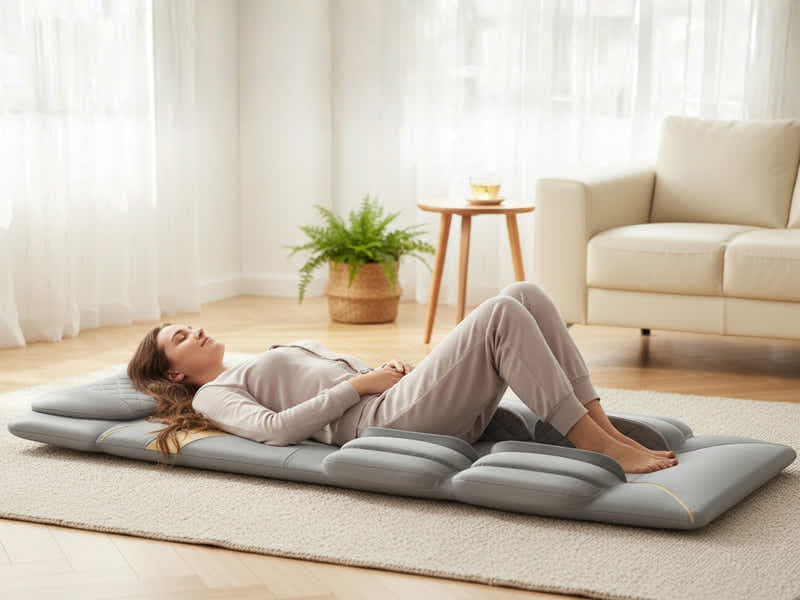 Novello Full Body Massage Mat with Air Press - Light Grey