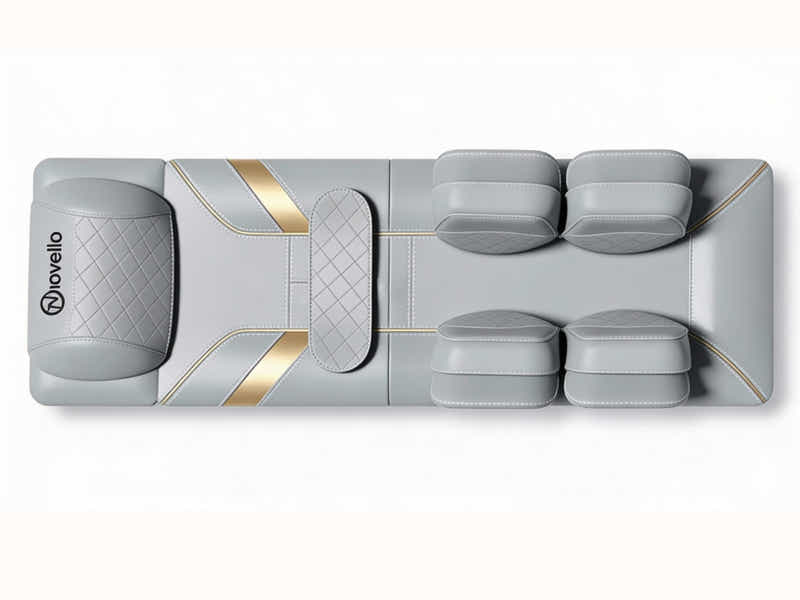 Novello Full Body Massage Mat with Air Press - Light Grey