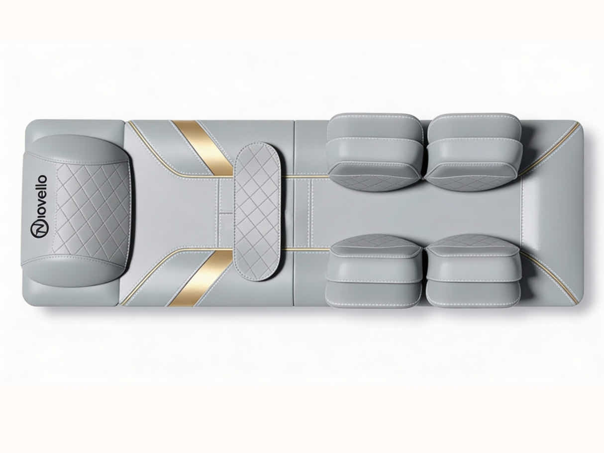 Novello Full Body Massage Mat with Air Press - Light Grey
