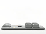 Novello Full Body Massage Mat with Air Press - Light Grey