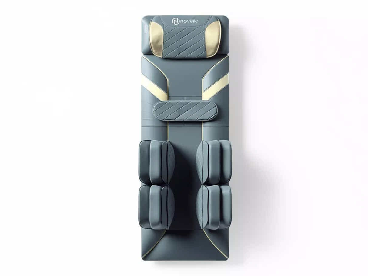 Novello Full Body Massage Mat with Air Press - Dark Grey