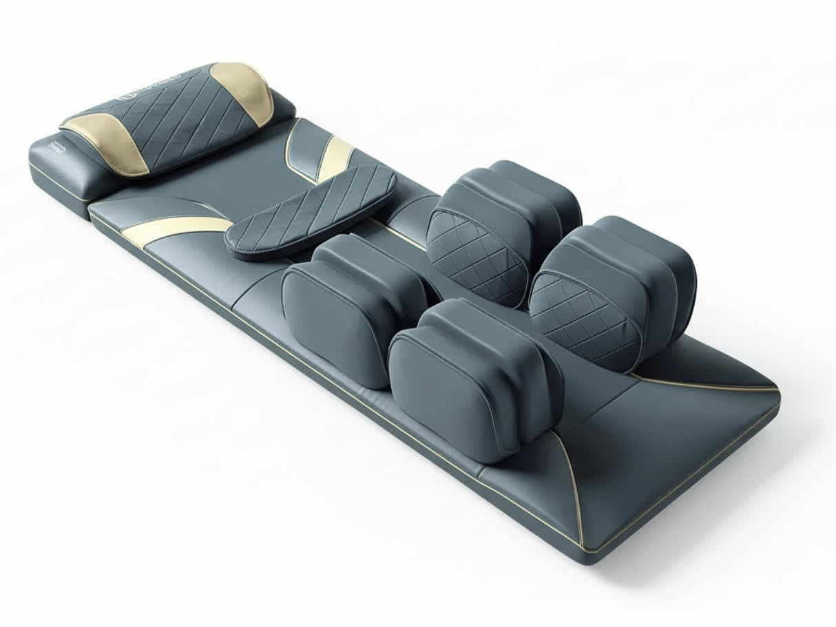 Novello Full Body Massage Mat with Air Press - Dark Grey