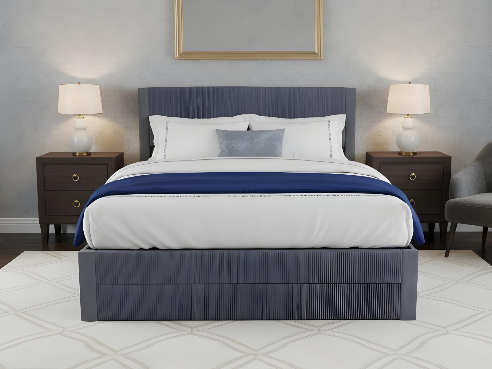 Rae Bed Frame With Drawer & Xclusive X20 Mattress - King
