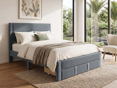 Rae Bed Frame With Drawer - King