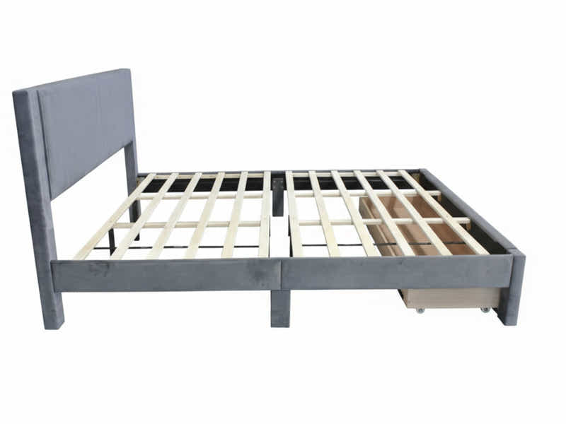 Rae Bed Frame With Drawer - King