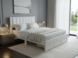 Manolo Bed Frame With Drawer - Double