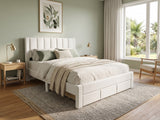Manolo Bed Frame With Drawer - Double