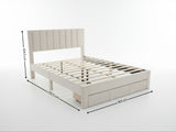 Manolo Bed Frame With Drawer - Queen
