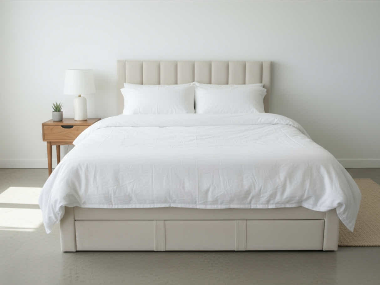 Manolo Bed Frame With Drawer - Queen